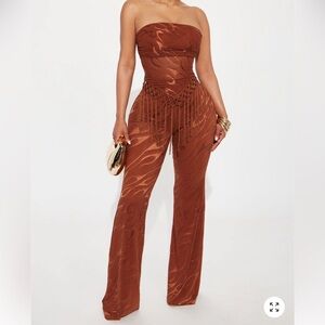 Elegant Brown two piece set